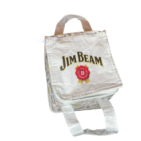 Jim Beam Bourbon Whiskey Cooler Bag Insulated Can Tote Collapse Travel Promo 6" - Picture 4 of 12